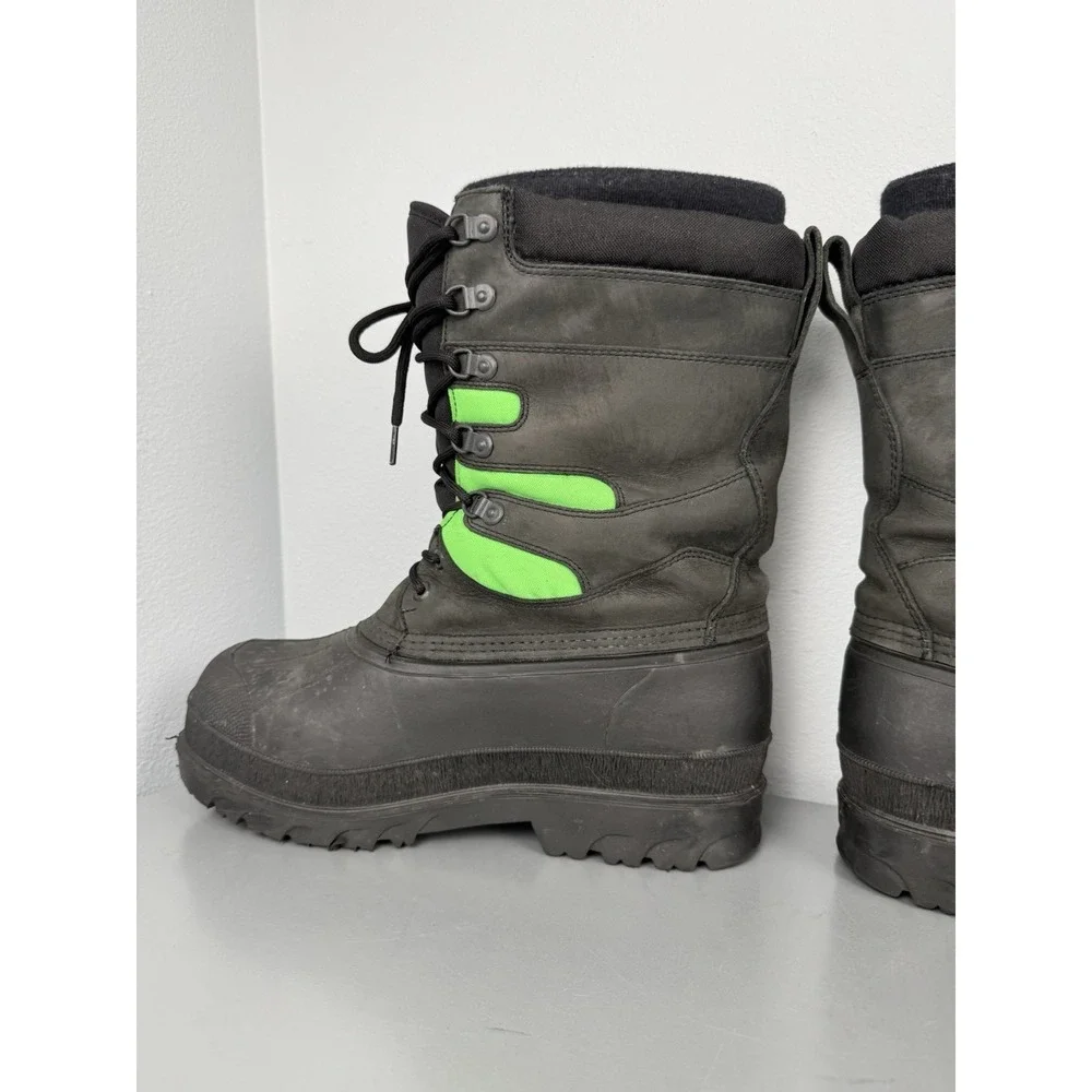Vintage Arctic Cat Snowmobile Boots Mens 11 Tracker Extreme Rubber Wool Liner